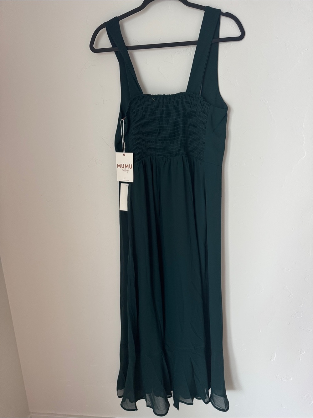 Show Me Your Mumu Claire Midi Dress Emerald Green Wedding Guest Bridesmaid XL - Picture 6 of 14